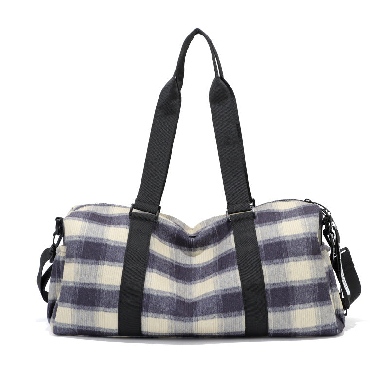 Stylish Checkered Gym Duffle Bag Stornfield