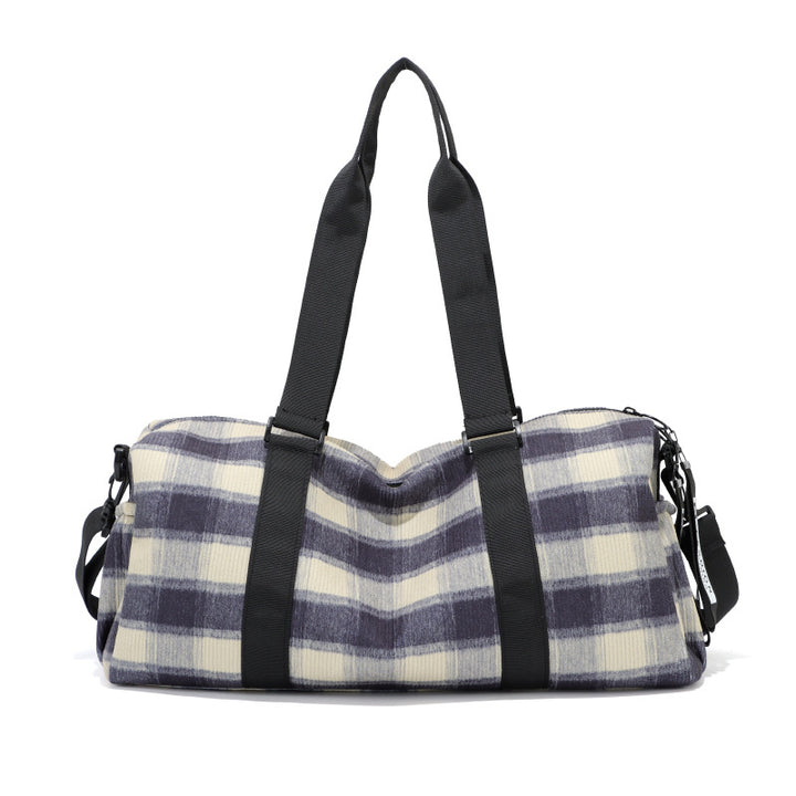 Stylish Checkered Gym Duffle Bag Stornfield