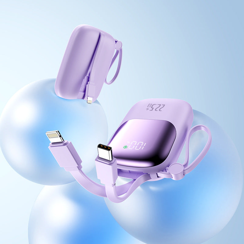 portable fast-charging power bank with integrated cable Stornfield
