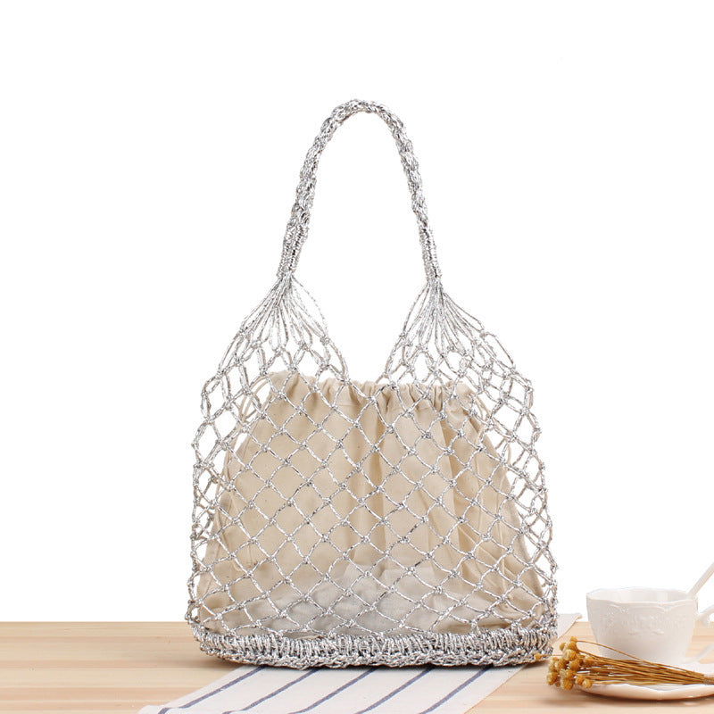 Creative mesh handbag with inner pouch Stornfield