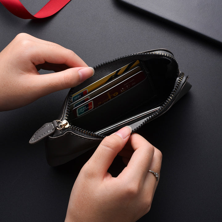 Premium Leather Zippered Wallet Organizer Stornfield