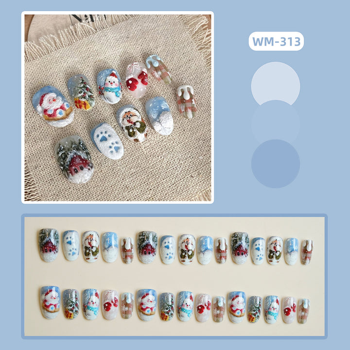 Artistic Press-On Nail Set Stornfield