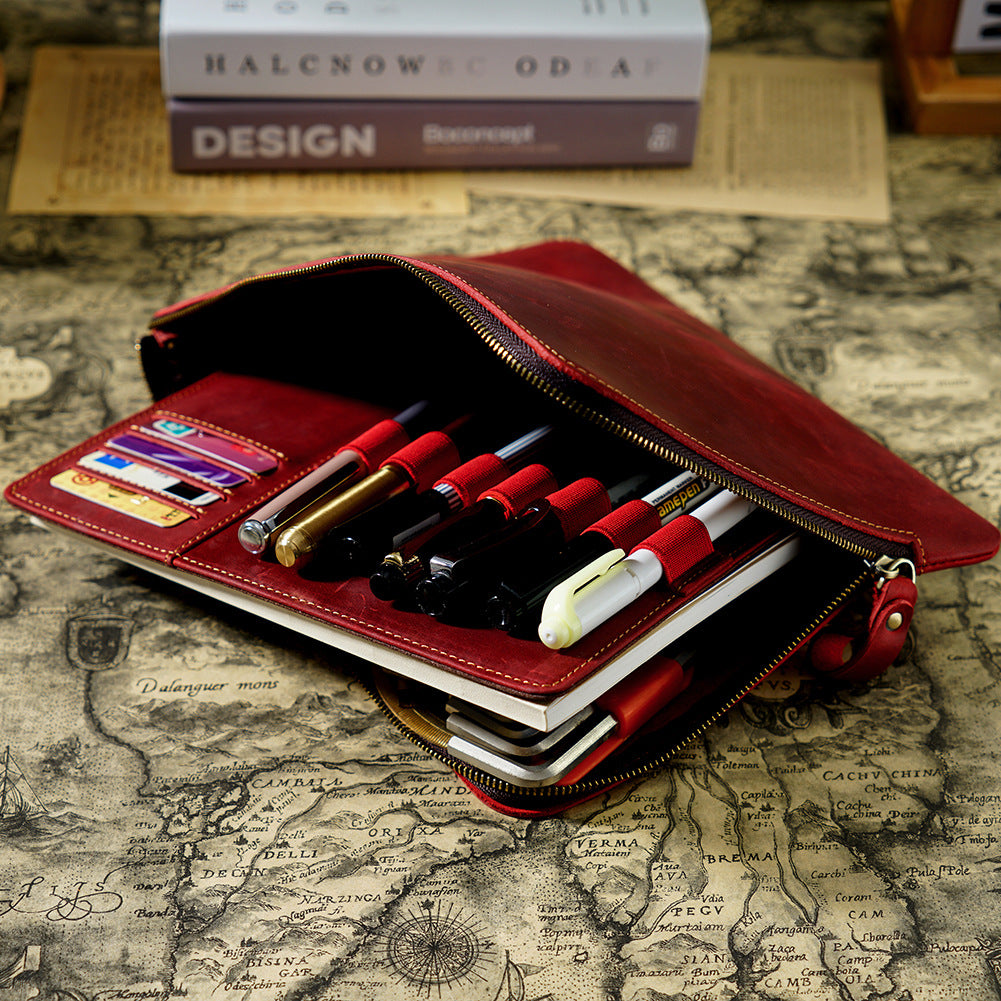 Leather Pen Organizer