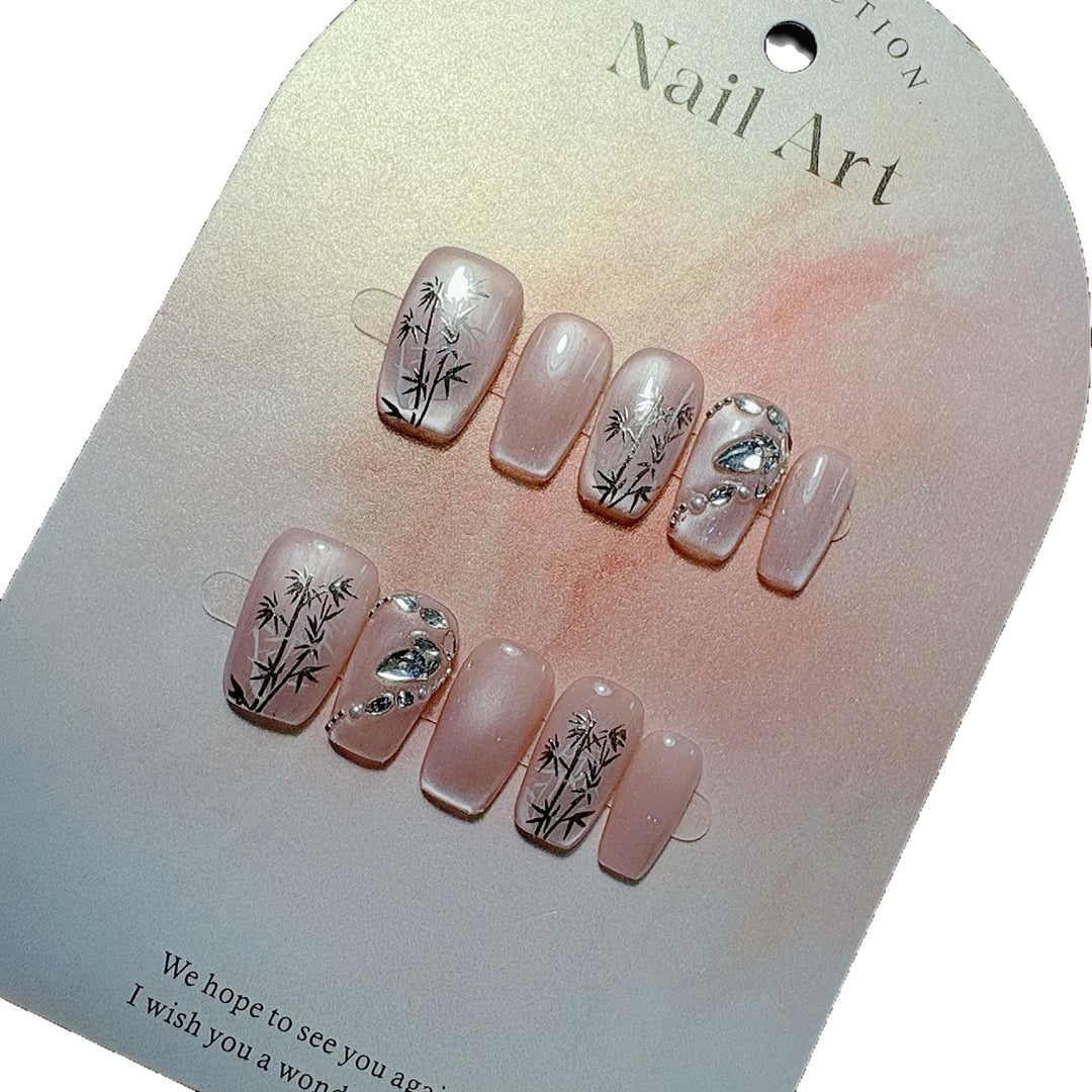 Decorative Press-On Nail Set Stornfield