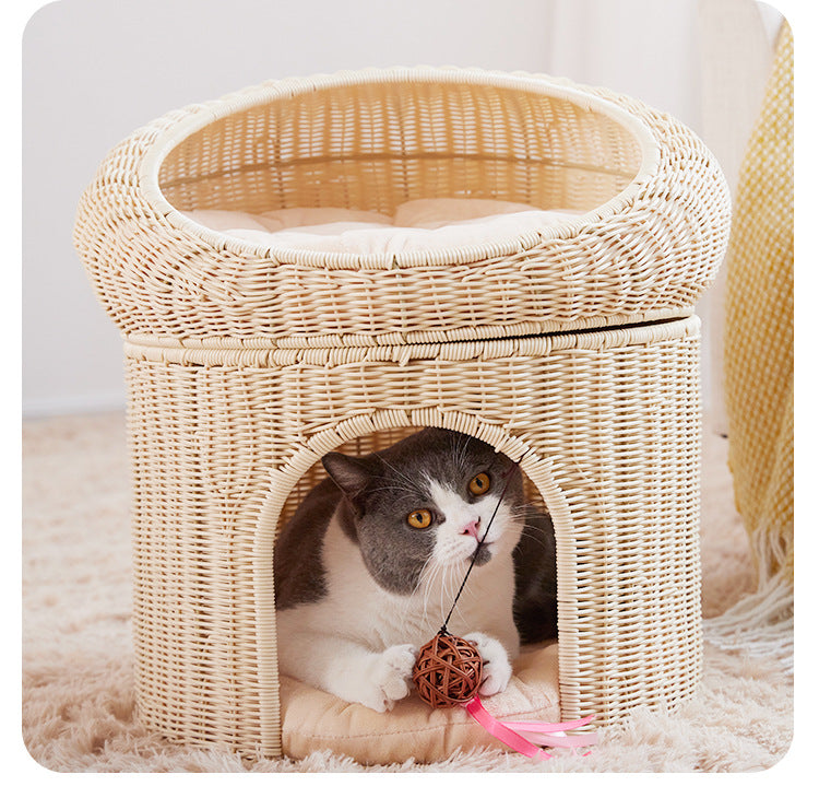 Cozy cat basket with play ball Stornfield