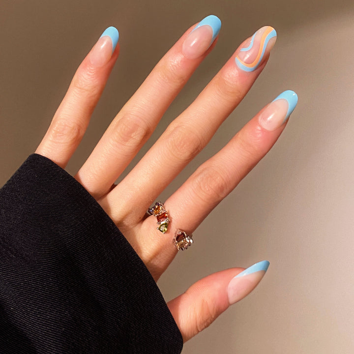Chic Star Accented Nail Extensions