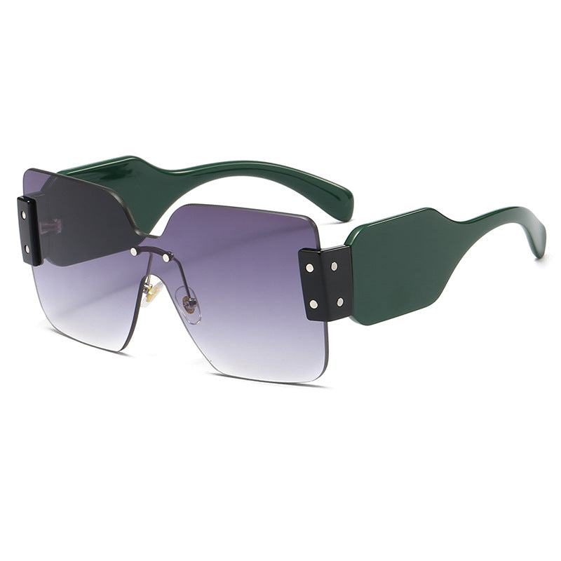 Women's fashionable flat sunglasses with creative design Stornfield