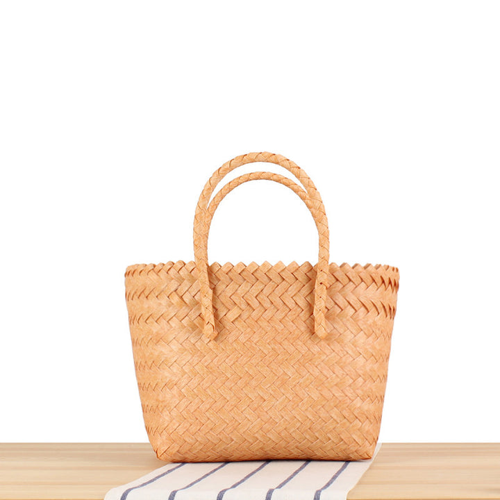 Braided Tote Bag with Modern Patterns Stornfield