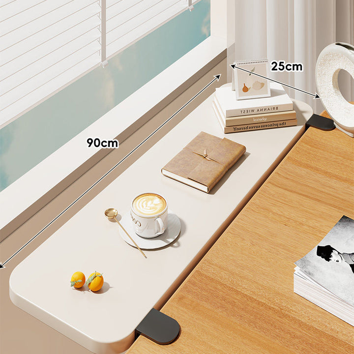 Clamp-On Window Sill Desk Extension Shelf