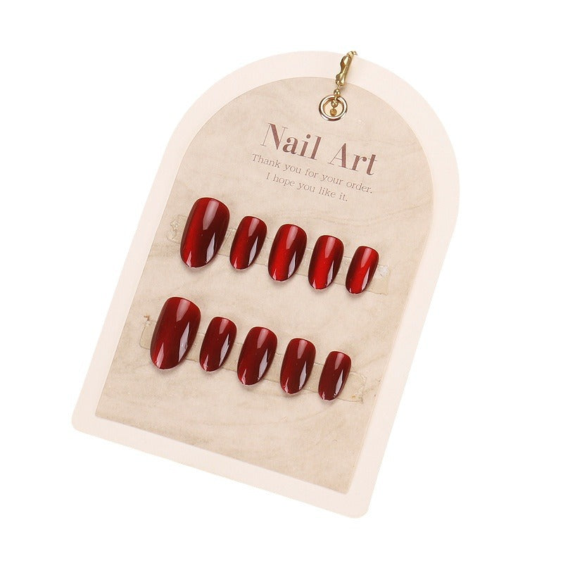 Glossy Red Press-On Nail Set Stornfield