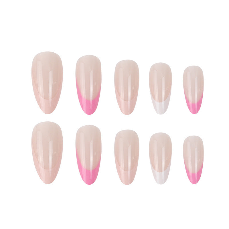 Elegant Stiletto Press-On Nails with Unique French Tips Stornfield