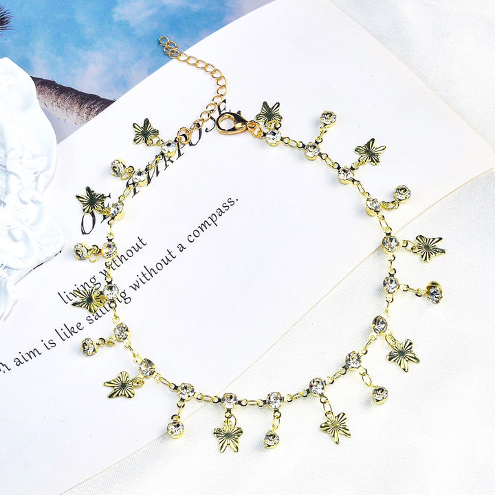 Elegant Crystal Chain Anklet Stornfield