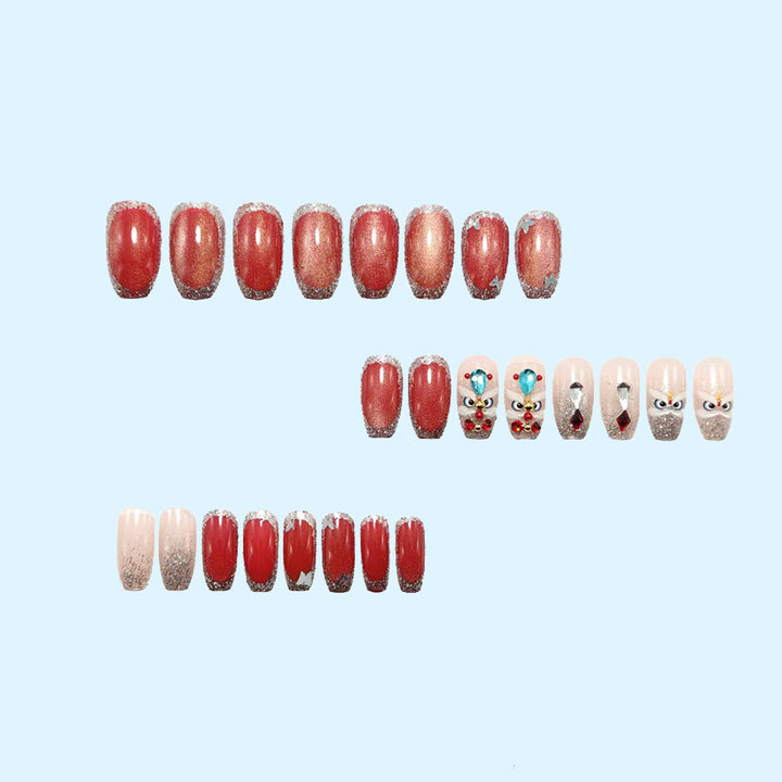 Artificial nails with luxurious 3D decorations Stornfield