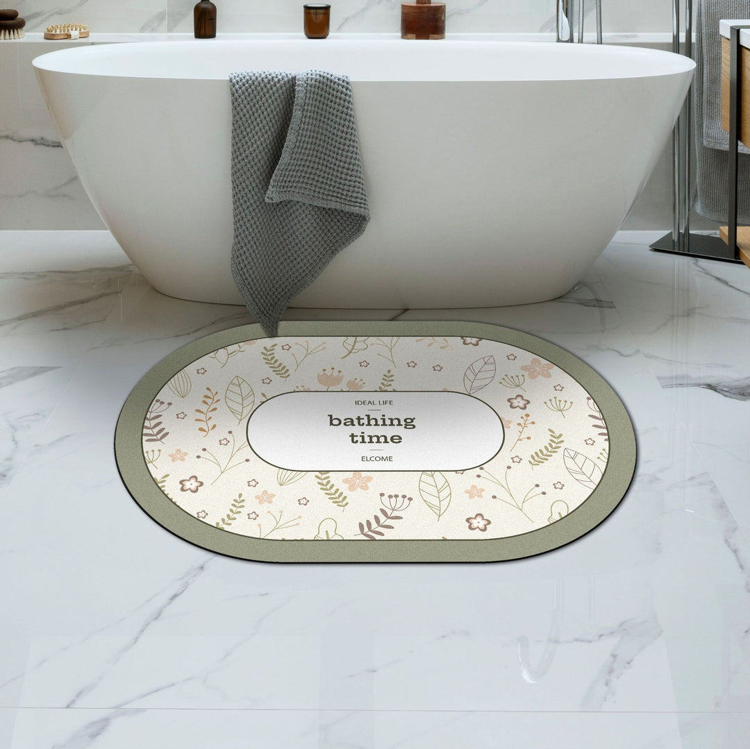 Soft Floral Bath Rug