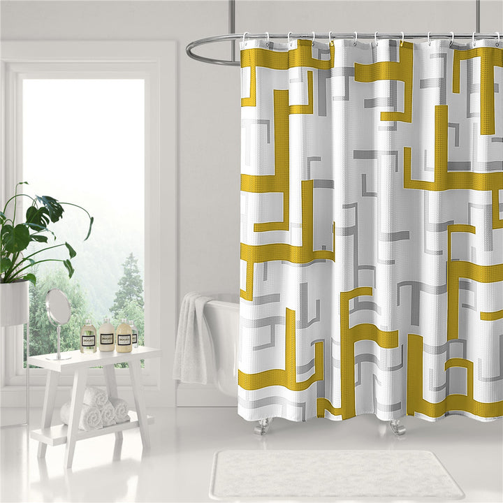 Modern Geometric Shower Curtain Stornfield