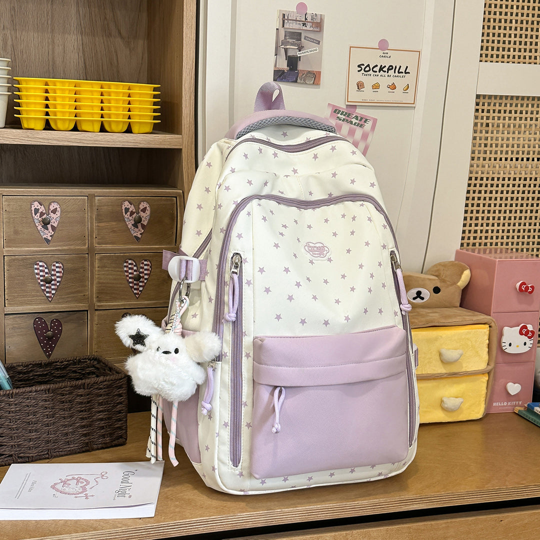 Creative Star-Printed Casual Backpack Stornfield