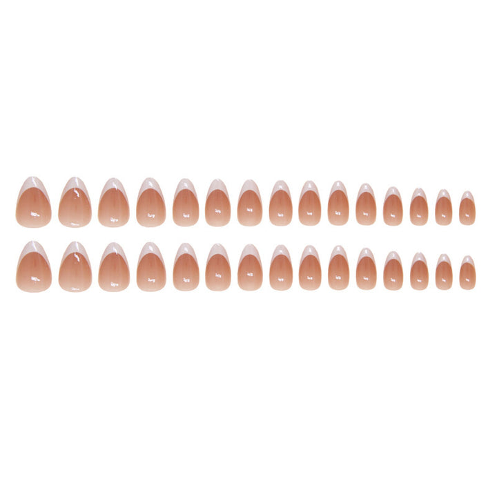 Elegant French Tip Press-On Nails Stornfield