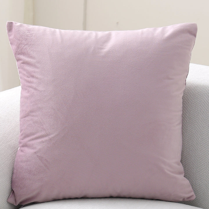 Decorative velvet cushion with soft filling