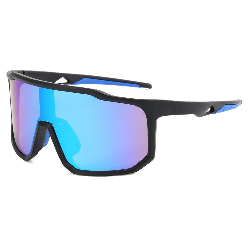 Ladies sporty racing sunglasses with wide field of view and modern mirrored lenses Stornfield