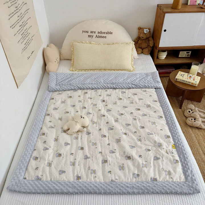 Reversible Minky Dot Plush Baby Blanket