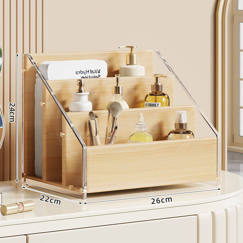 Angled Tiered Vanity Makeup Organizer