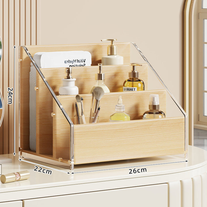 Angled Tiered Vanity Makeup Organizer