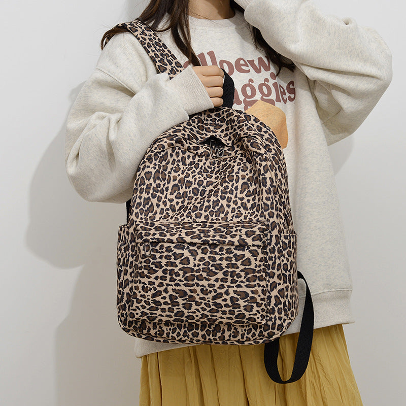 Stylish Backpack in Leopard Print Stornfield