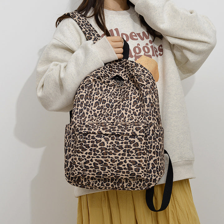 Stylish Backpack in Leopard Print Stornfield