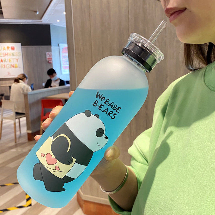Women's creative drinking bottle with playful panda design Stornfield