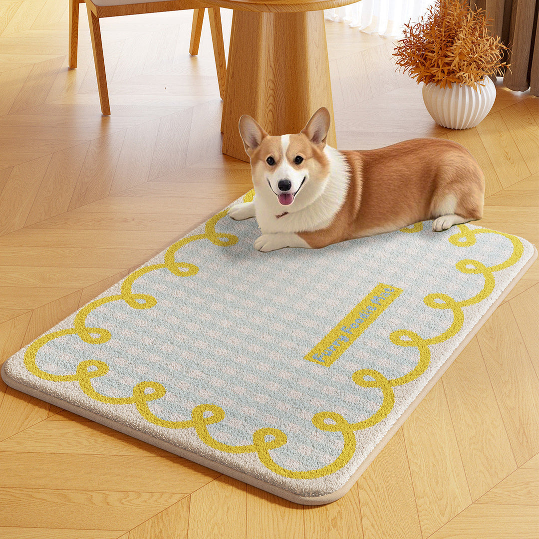 Cute Bear-Shaped Plush Area Rug