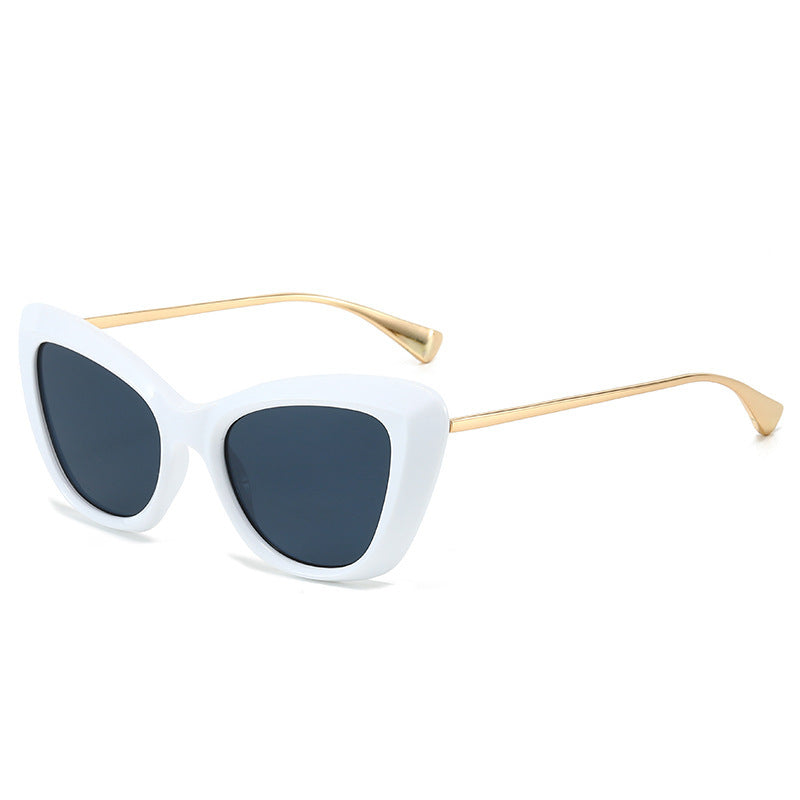 Ladies Cat-Eye Sunglasses with Elegant Metal Frame Stornfield