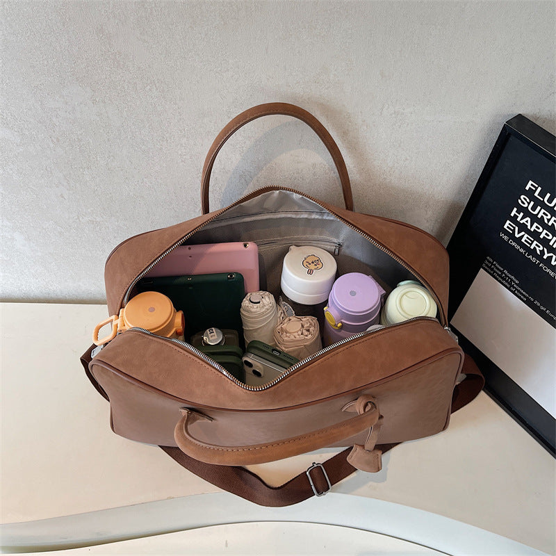 Stylish Weekend Leather Duffel Bag