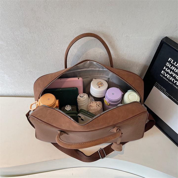 Stylish Weekend Leather Duffel Bag
