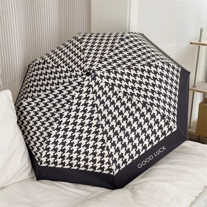 Ladies Folding Umbrella with Elegant Bow Application Stornfield
