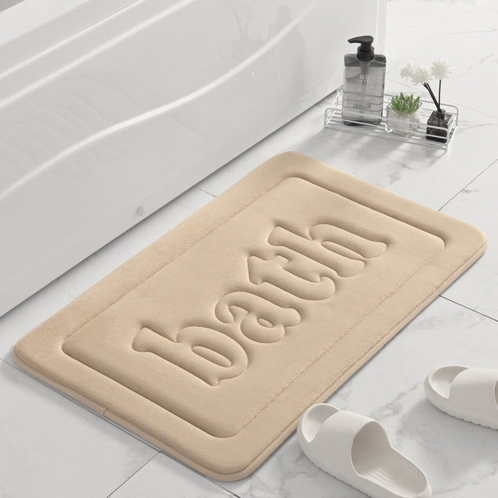 Plush Textured Bath Mat
