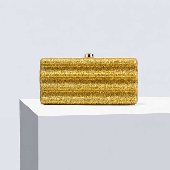 Glamorous Textured Evening Clutch