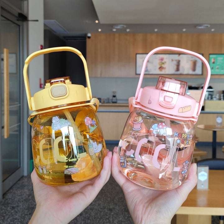 Women colorful and leak-proof water bottle with ergonomic carrying handle Stornfield