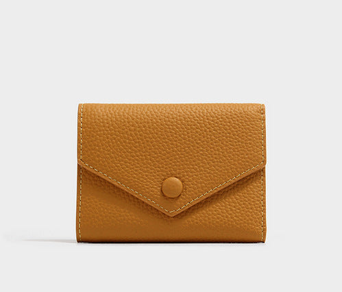 Textured Leather Cardholder Wallet