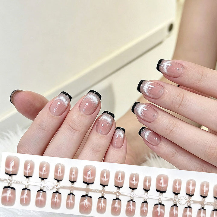 Elegant Ombre French Tip Press-On Nails