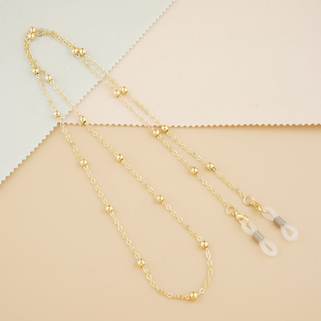 Silver Bead Decorative Eyewear Holder Chain Stornfield