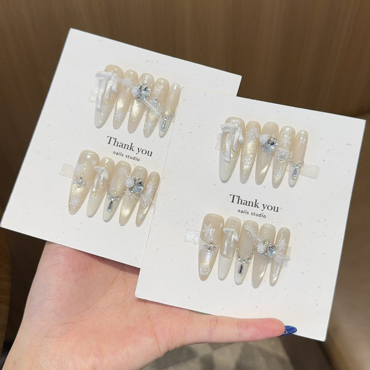 Artificial Nail Set with Festive Design Stornfield