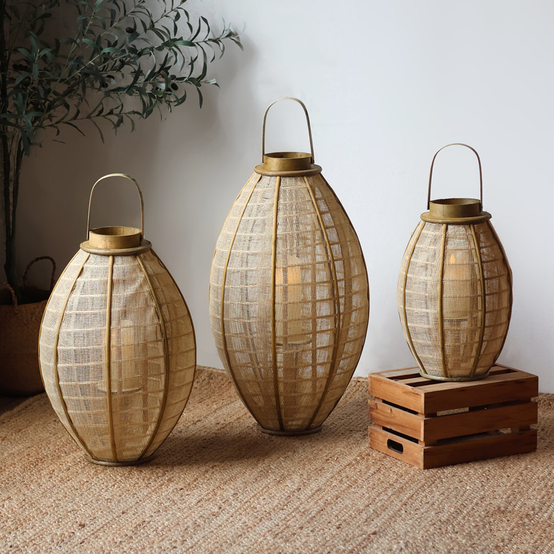 Handcrafted lantern made of natural materials Stornfield