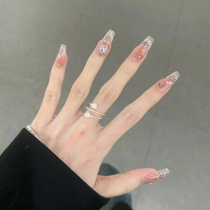 Whimsical Character-Designed Press-On Nail Art Stornfield