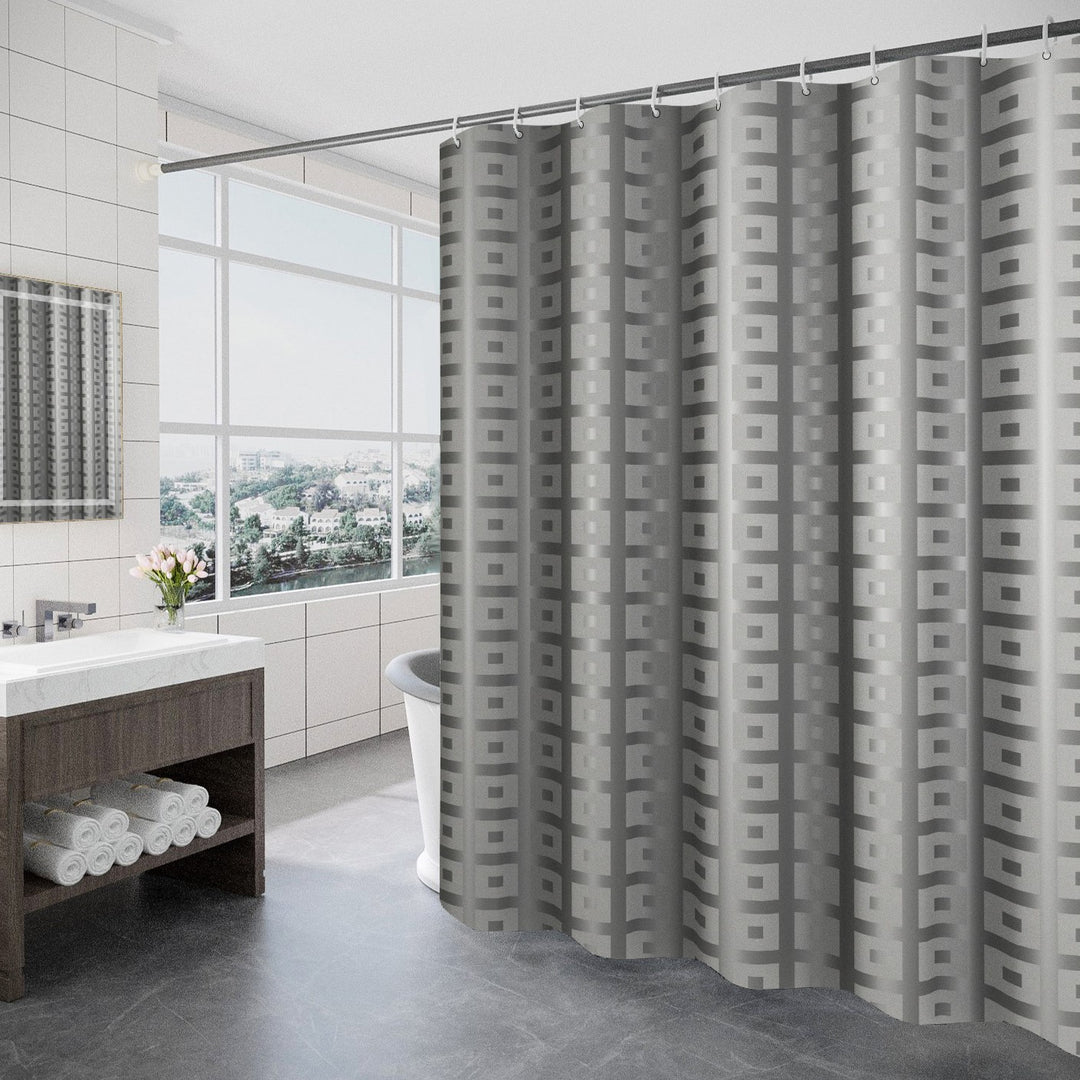 Women's Modern Geometric Shower Curtain Stornfield