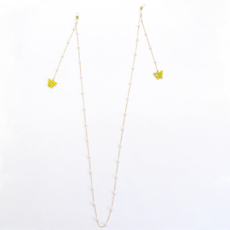 Butterfly-Embellished Eyewear Chain Stornfield