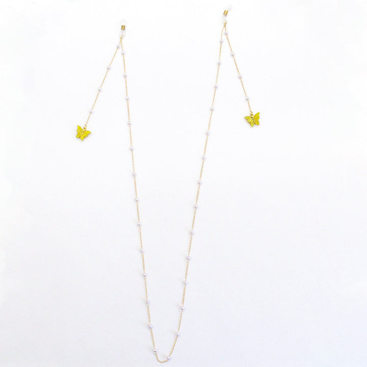 Butterfly-Embellished Eyewear Chain Stornfield