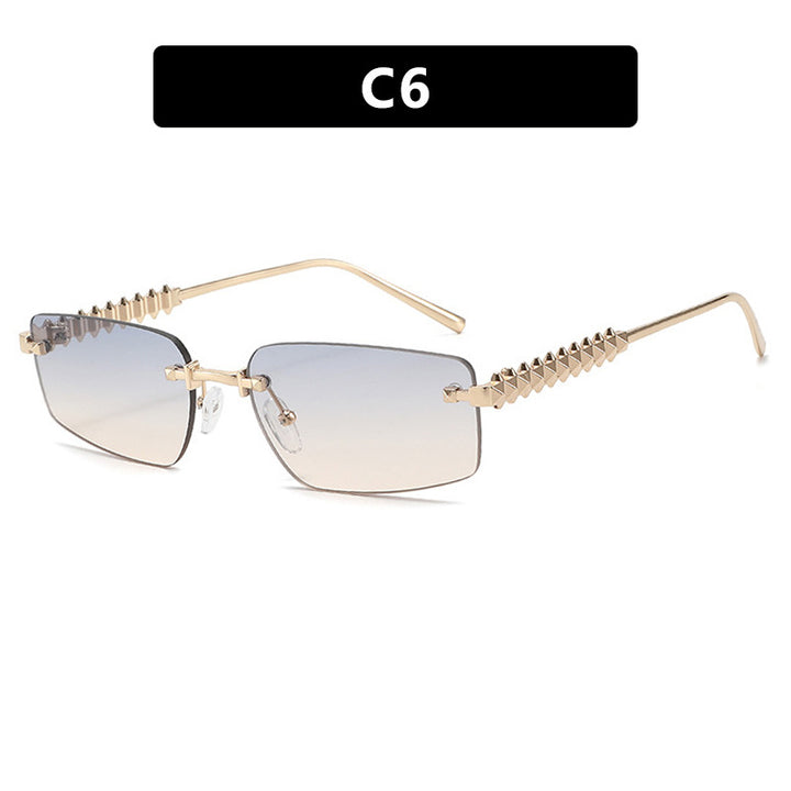 Women's square sunglasses with filigree frame and luxurious accents Stornfield