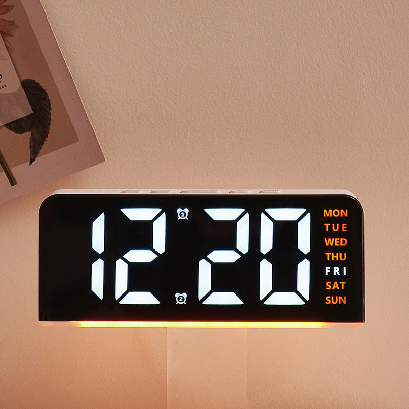 Digital alarm clock with large LED display and multifunctional display Stornfield