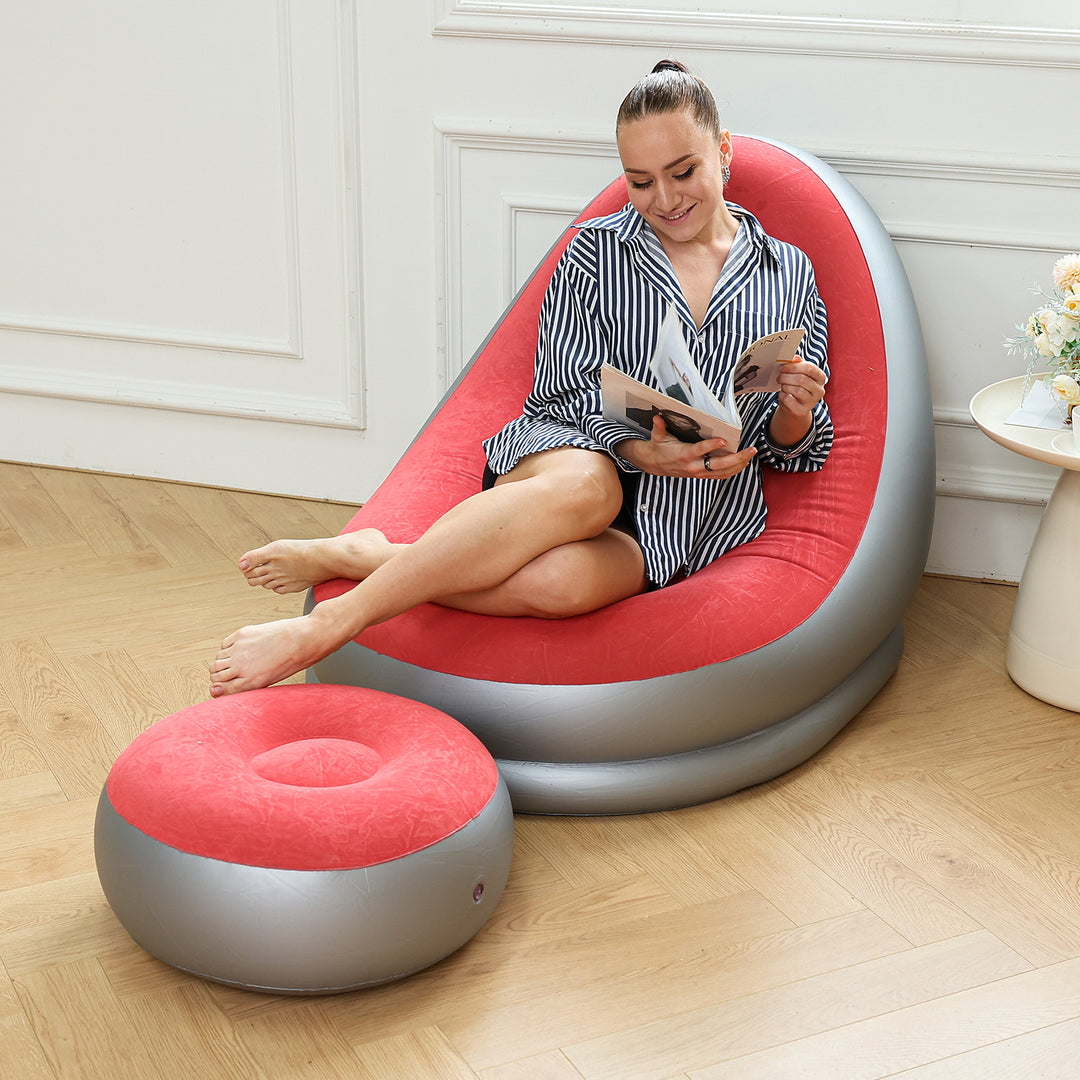 Women's Inflatable Comfort Sofa with Ergonomic Backrest Stornfield