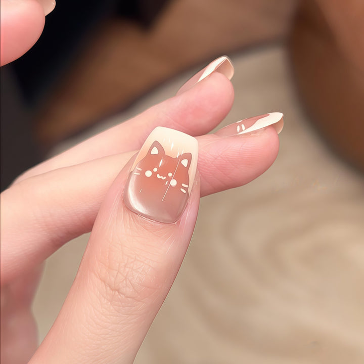 Artificial nails with elegant French design Stornfield